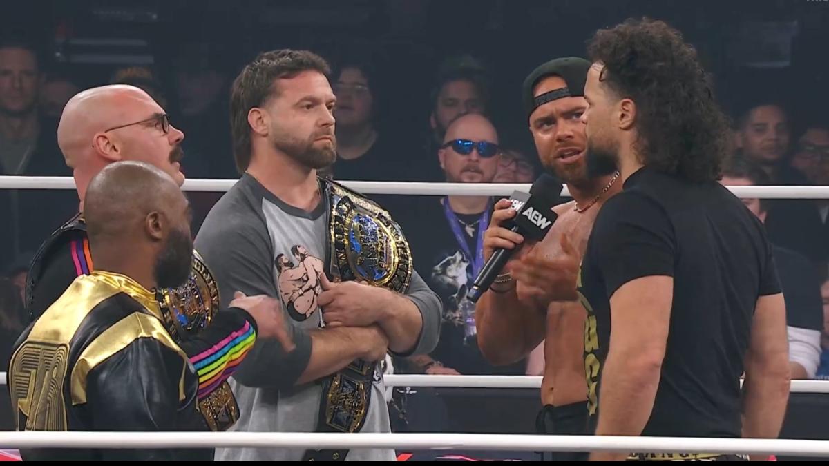 AEW teams FTR and the Bang Bang Gang