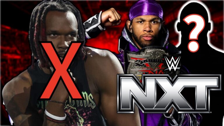 WWE NXT logo with Leon Slater and Je'Von Evans
