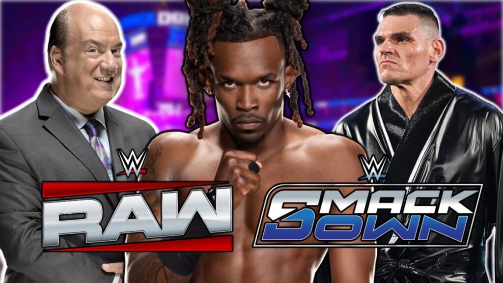 WWE's Je'Von Evans with Paul Heyman and GUNTHER