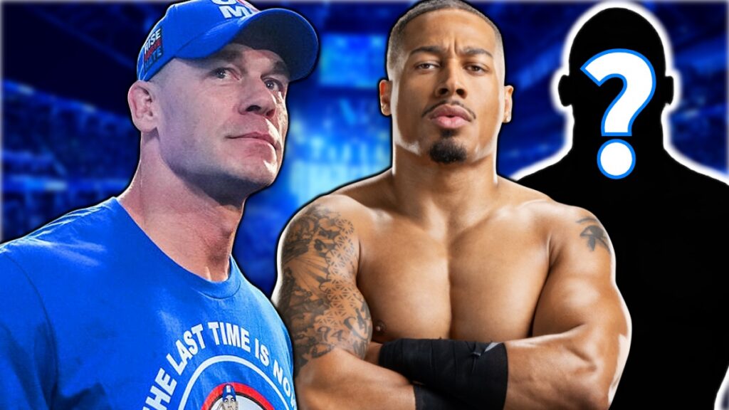 WWE stars John Cena, Carmelo Hayes
