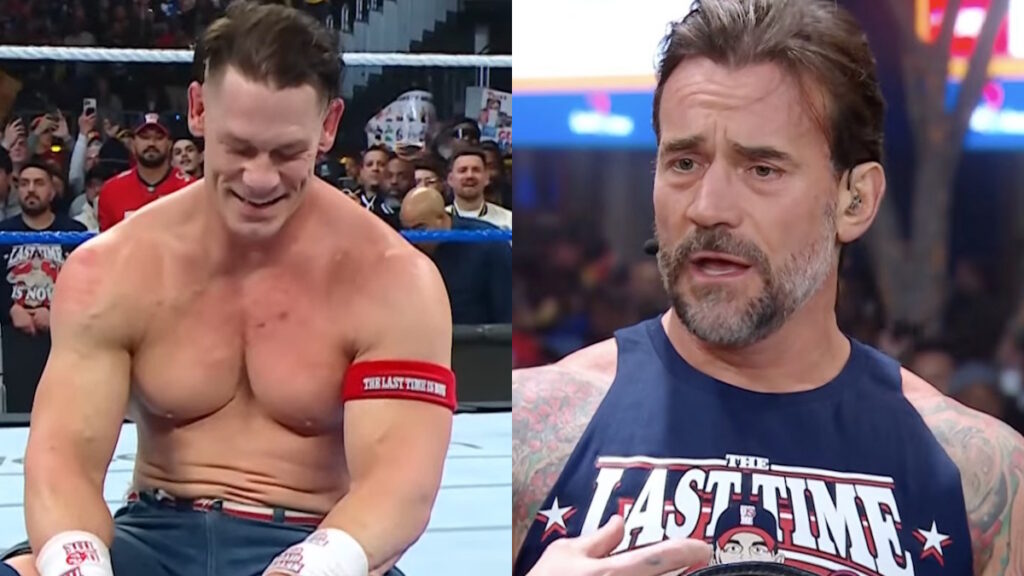 WWE stars John Cena and CM Punk