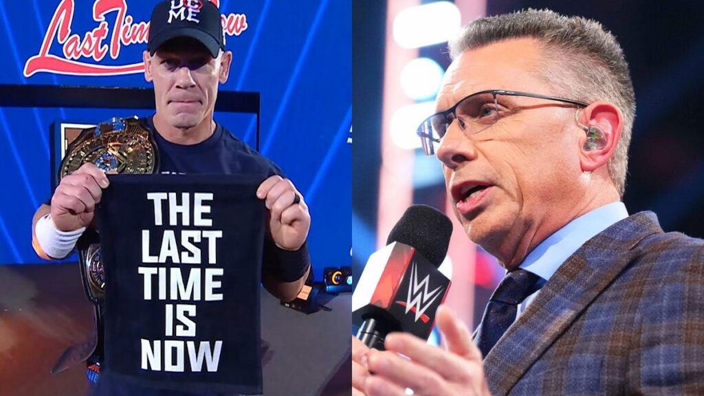 John Cena and WWE's Michael Cole