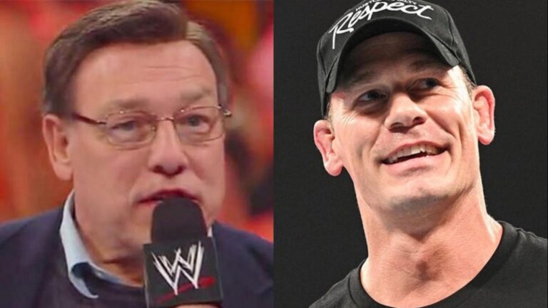 John Cena Sr next to WWE star John Cena