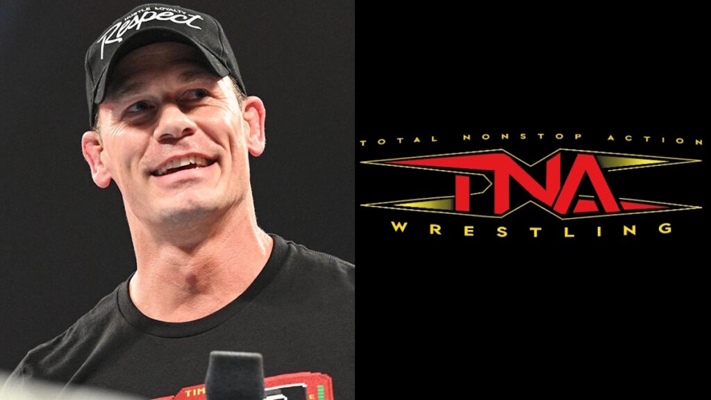 WWE star John Cena and TNA Wrestling logo