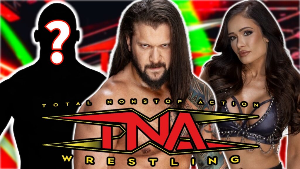 Killer Kross and Scarlett with TNA Wrestling logo