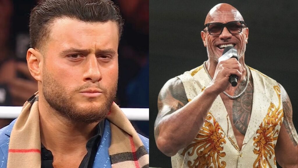 AEW's MJF and WWE legend The Rock