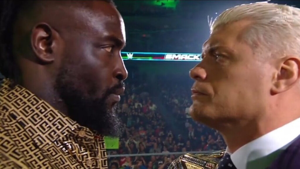WWE stars Oba Femi and Cody Rhodes