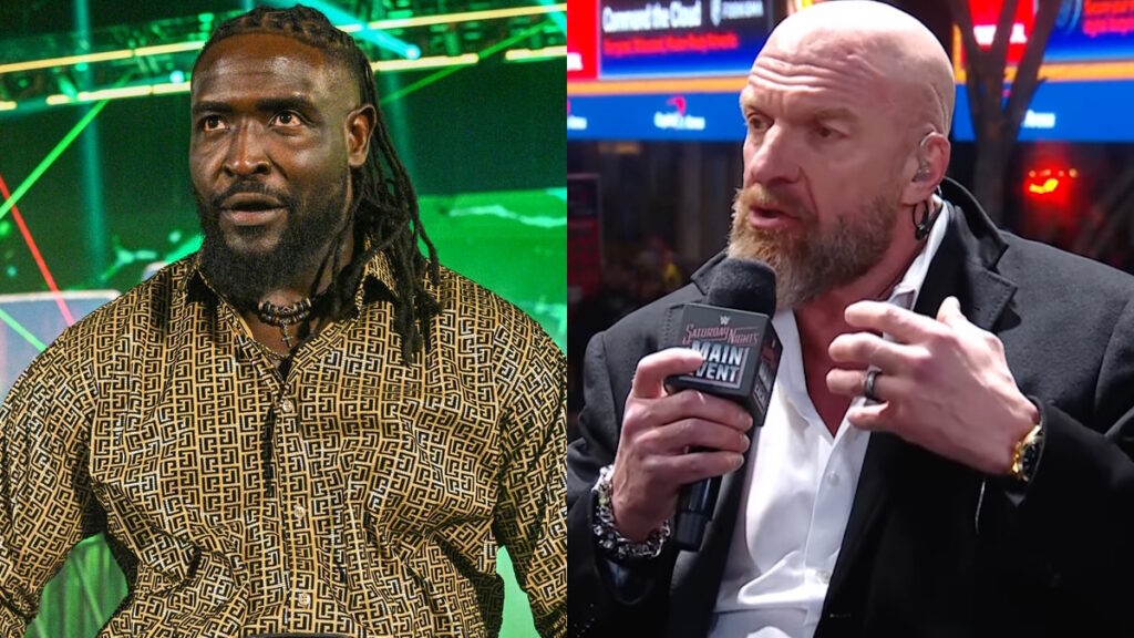 WWE stars Oba Femi and Triple H