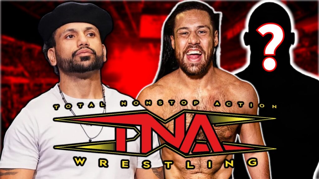 TNA Wrestling logo with Ortiz and Trevor Lee