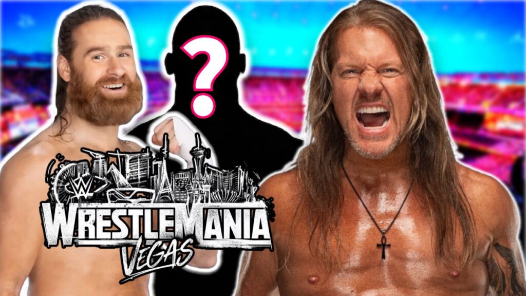 WWE WrestleMania 42 logo with AEW's Chris Jericho