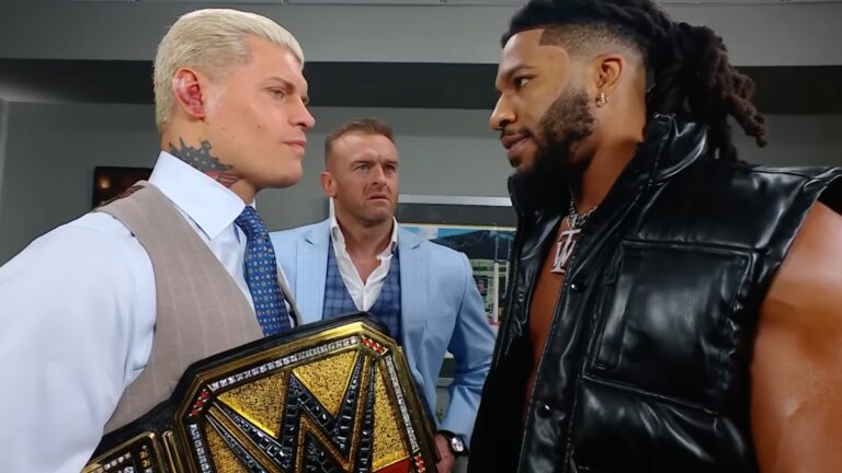 Trick Williams, Cody Rhodes and Nick Aldis on WWE SmackDown