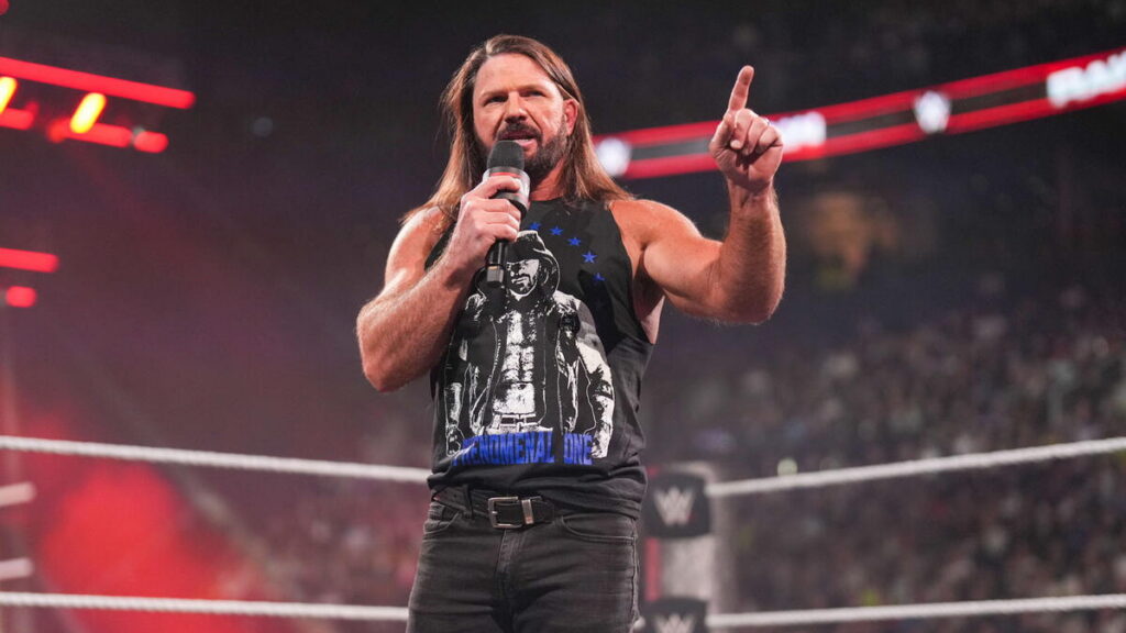 WWE's AJ Styles on Raw