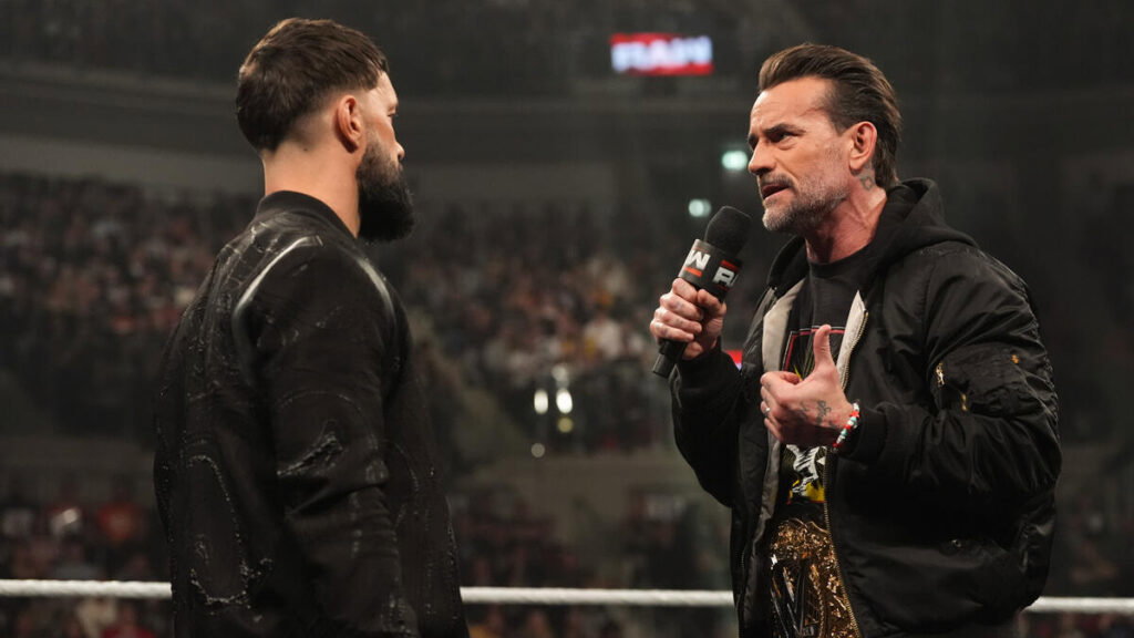 CM Punk and Finn Balor on WWE Raw