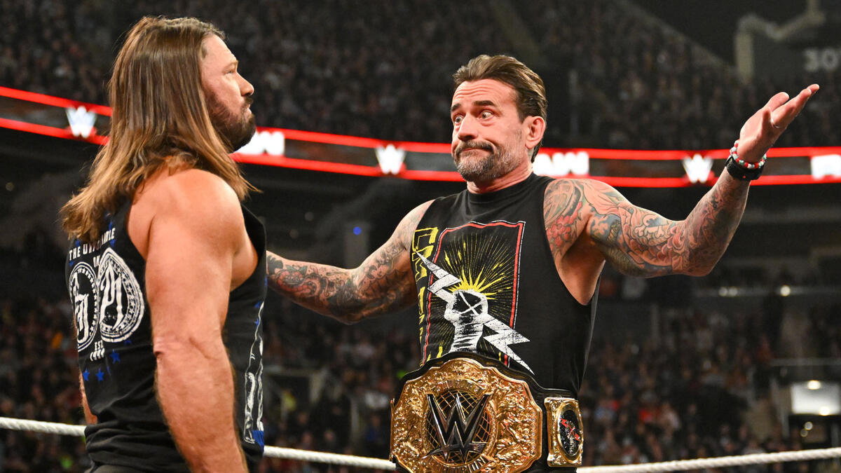 WWE World Heavyweight Champion CM Punk and AJ Styles