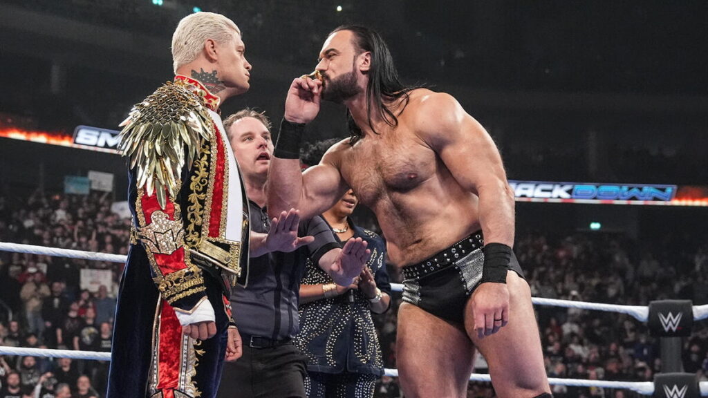 WWE stars Cody Rhodes and Drew McIntyre