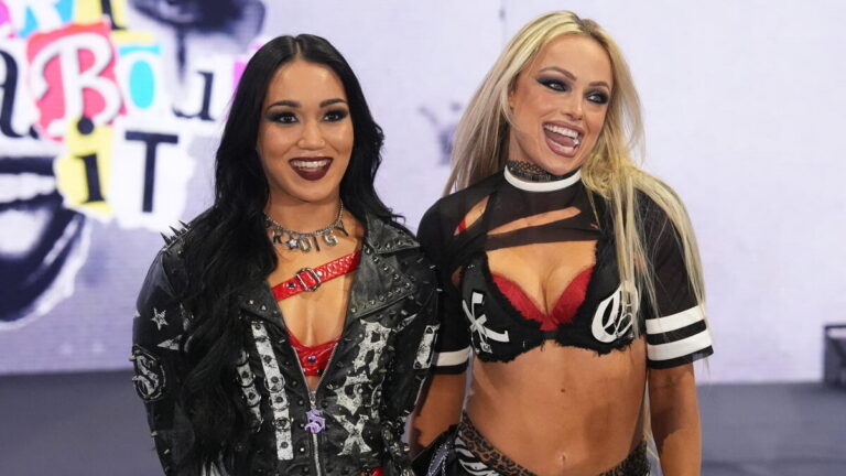 Liv Morgan and Roxanne Perez of WWE's Judgment Day