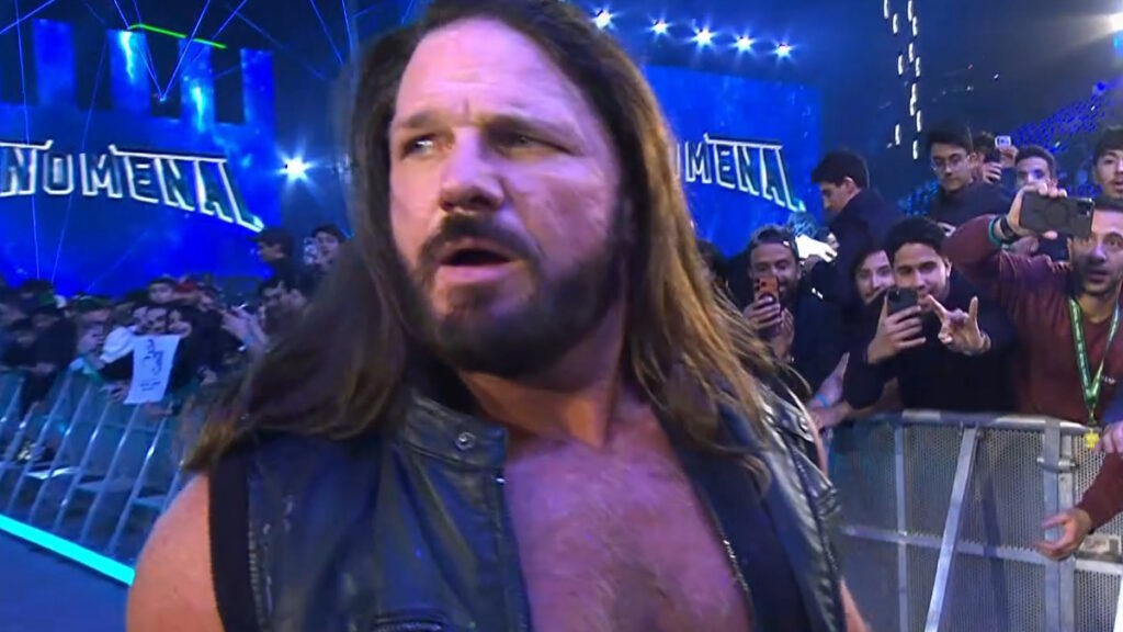 WWE star AJ Styles at Royal Rumble 2026