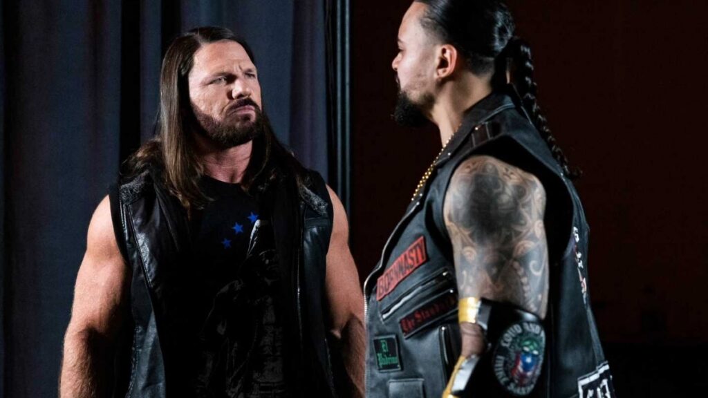 AJ Styles and Mike Santana in TNA Wrestling