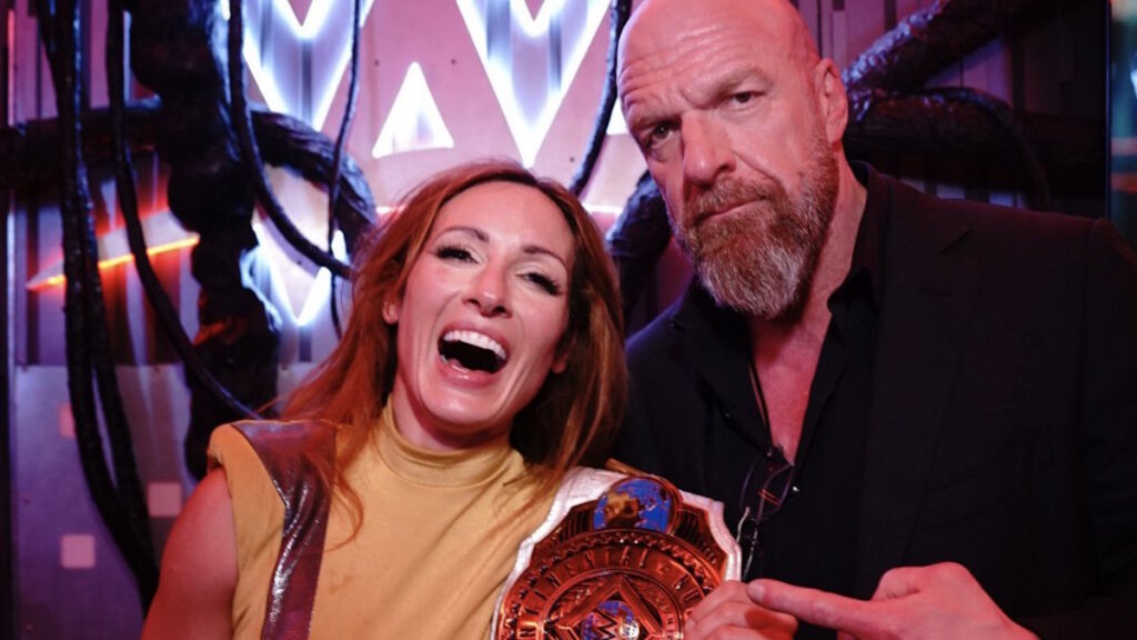 WWE stars Triple H and Becky Lynch