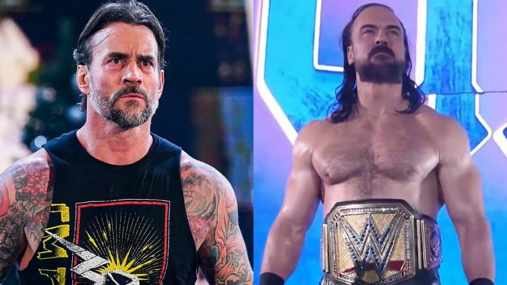CM Punk and Drew McIntyre as WWE Champion