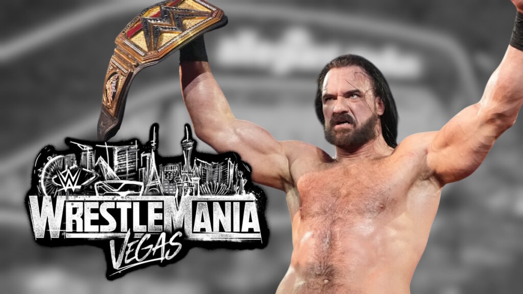 WWE WrestleMania 42 logo and Drew McIntyre