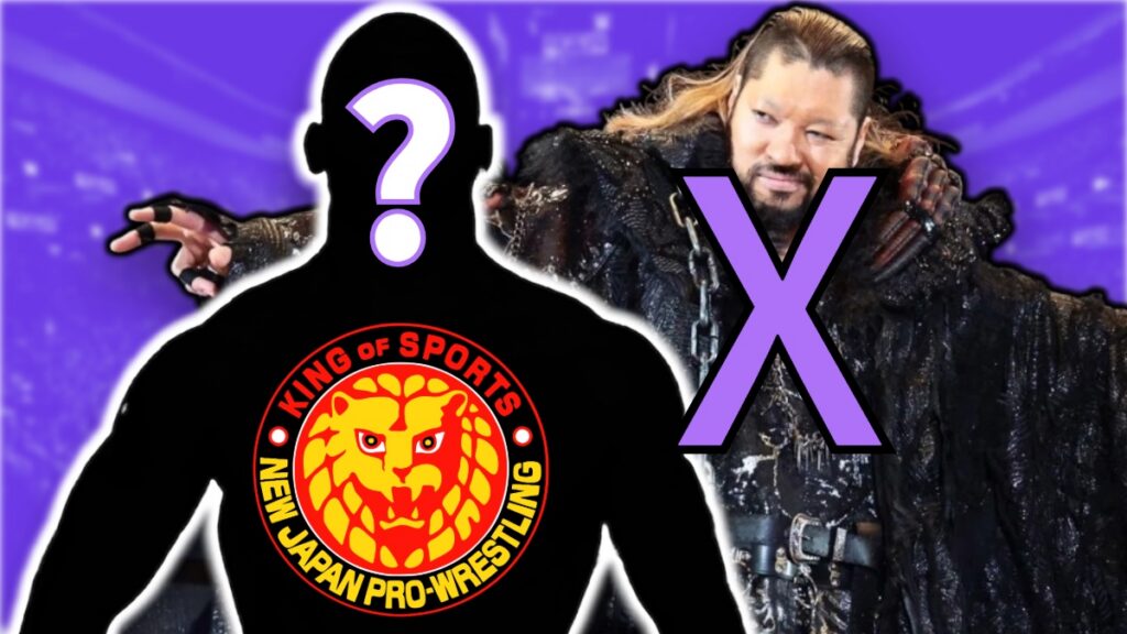 NJPW logo with EVIL