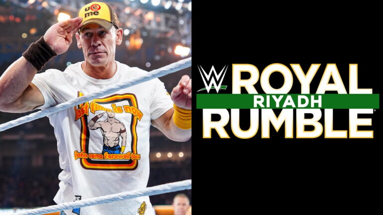 WWE Royal Rumble logo and John Cena