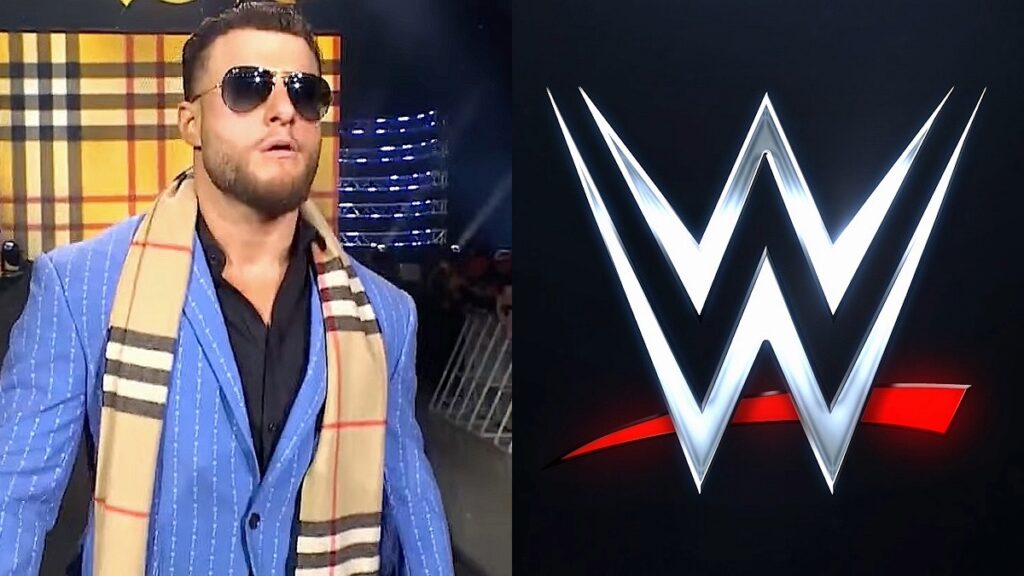 WWE logo and MJF