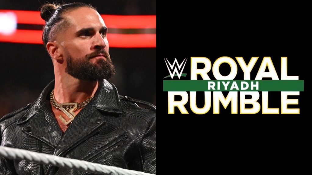 Seth Rollins and WWE Royal Rumble 2026 logo