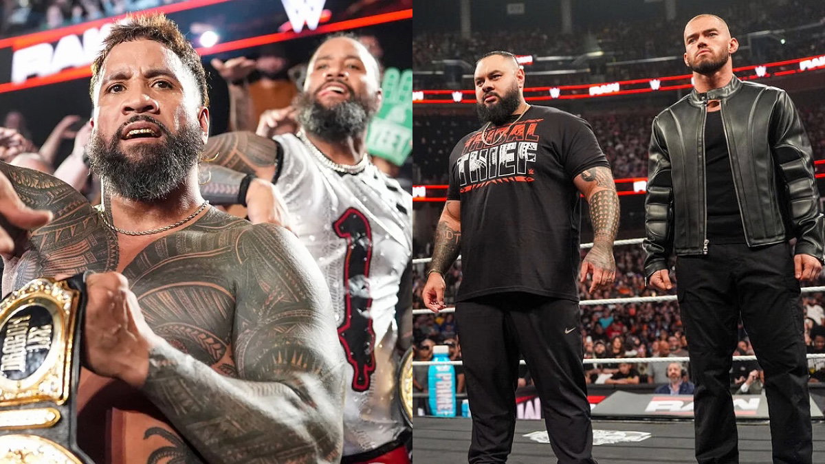 WWE's The Usos with Austin Theory & Bronson Reed