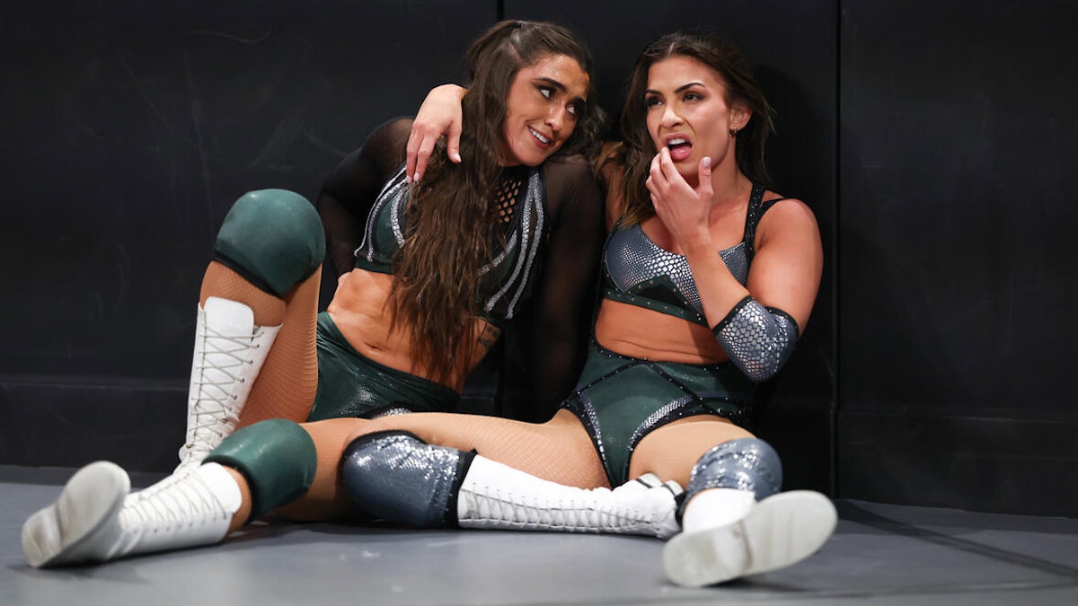 WWE stars Wren Sinclair and Kendal Grey