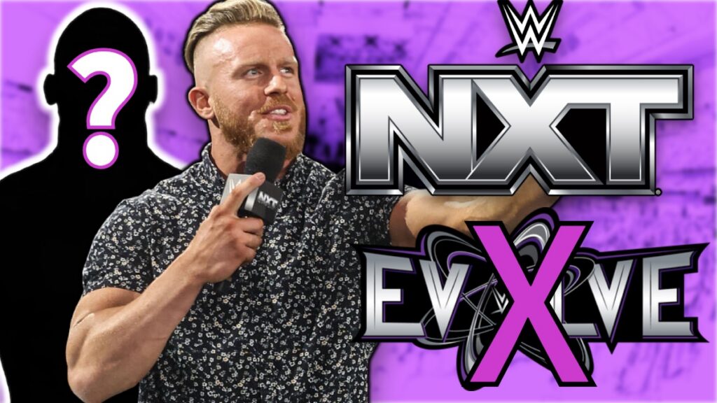 WWE NXT & Evolve logos with Sean Legacy
