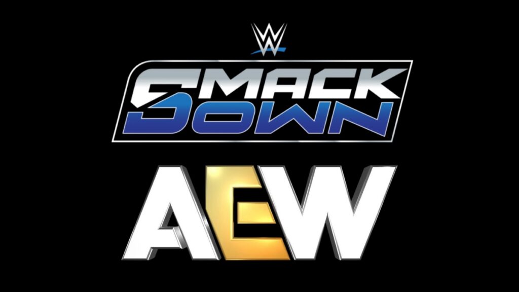 AEW and WWE SmackDown logos