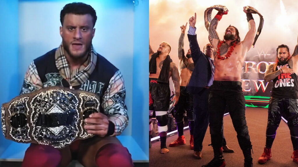 AEW World Champion MJF and WWE's Bloodline