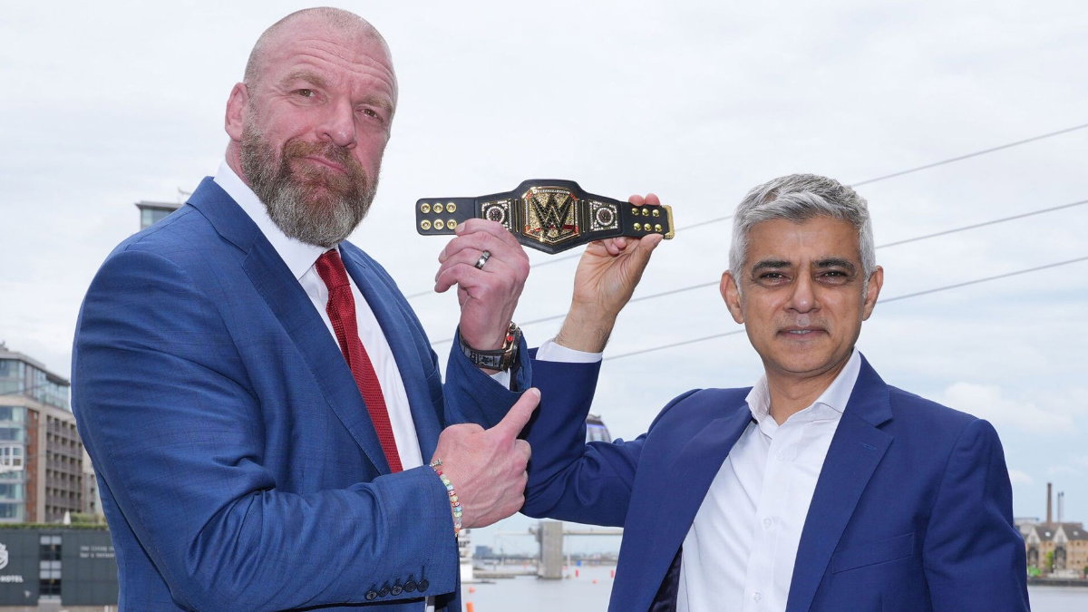 WWE's Triple H and London Mayor Sadiq Khan