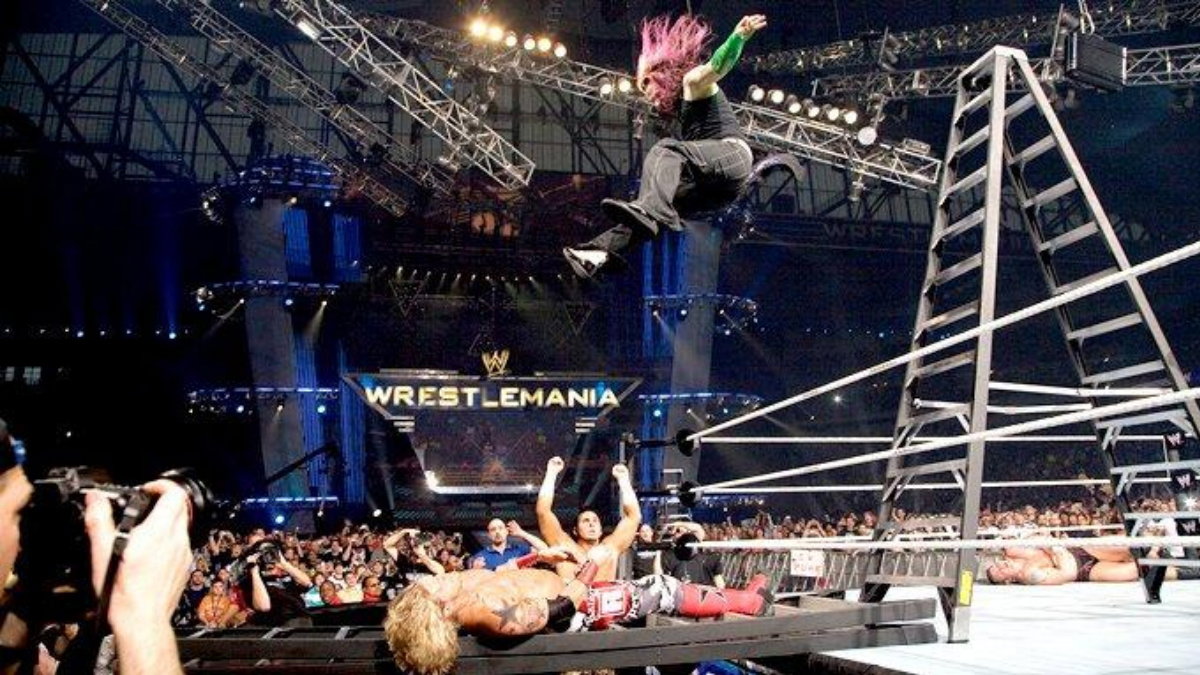Jeff Hardy and Edge at WrestleMania 23