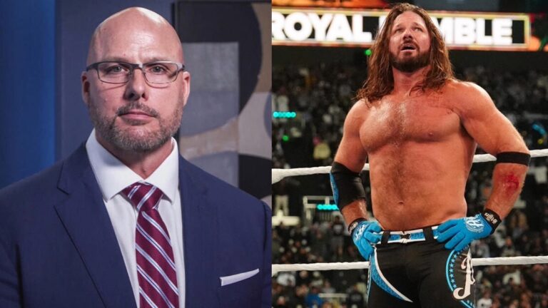 WWE's Adam Pearce and AJ Styles