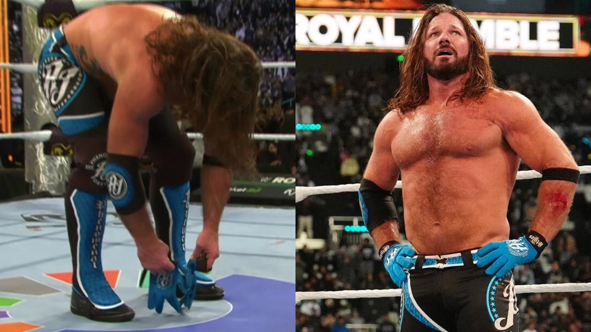 AJ Styles Addresses Not Leaving Gloves In The Ring After WWE Retirement Match