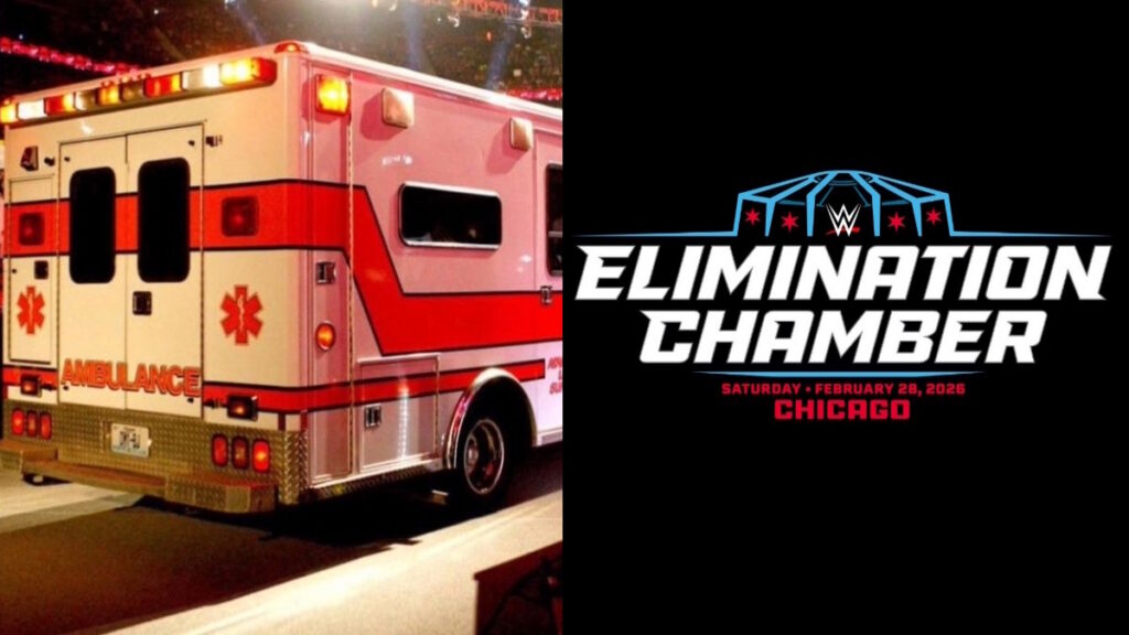 Ambulance and WWE Elimination Chamber 2026 logo