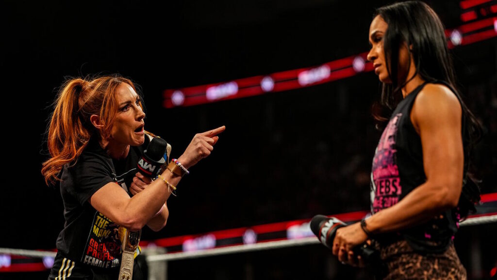 WWE's Becky Lynch and AJ Lee