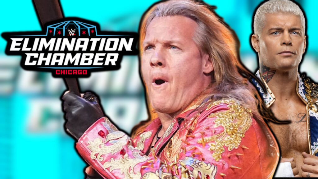 WWE Elimination Chamber logo, Chris Jericho and Cody Rhodes