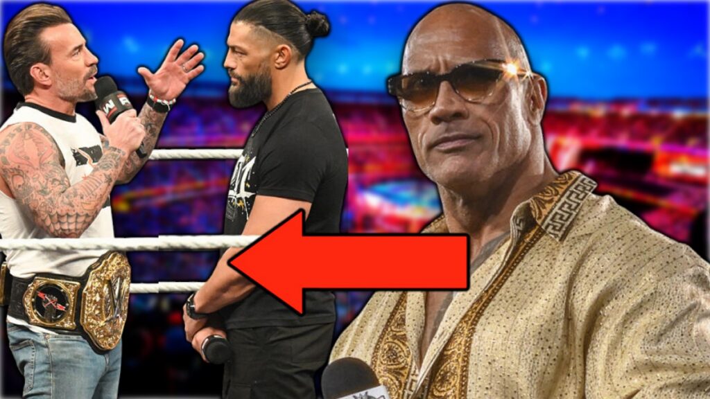 WWE's CM Punk, Roman Reigns and The Rock
