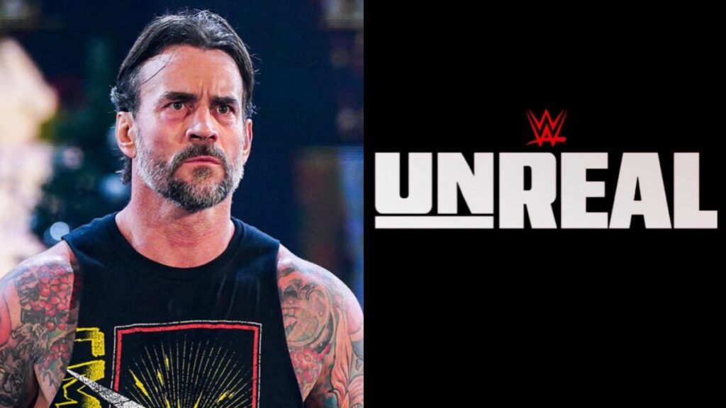 CM Punk and the WWE Unreal logo