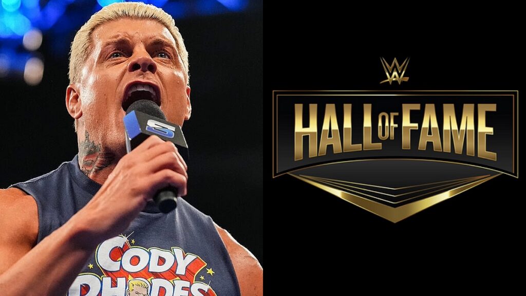 WWE Hall of Fame logo with Cody Rhodes