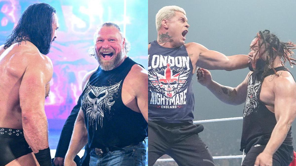 WWE stars Drew McIntyre, Brock Lesnar, Cody Rhodes, Jacob Fatu