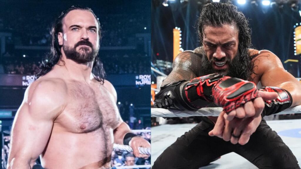 WWE stars Drew McIntyre and Roman Reigns