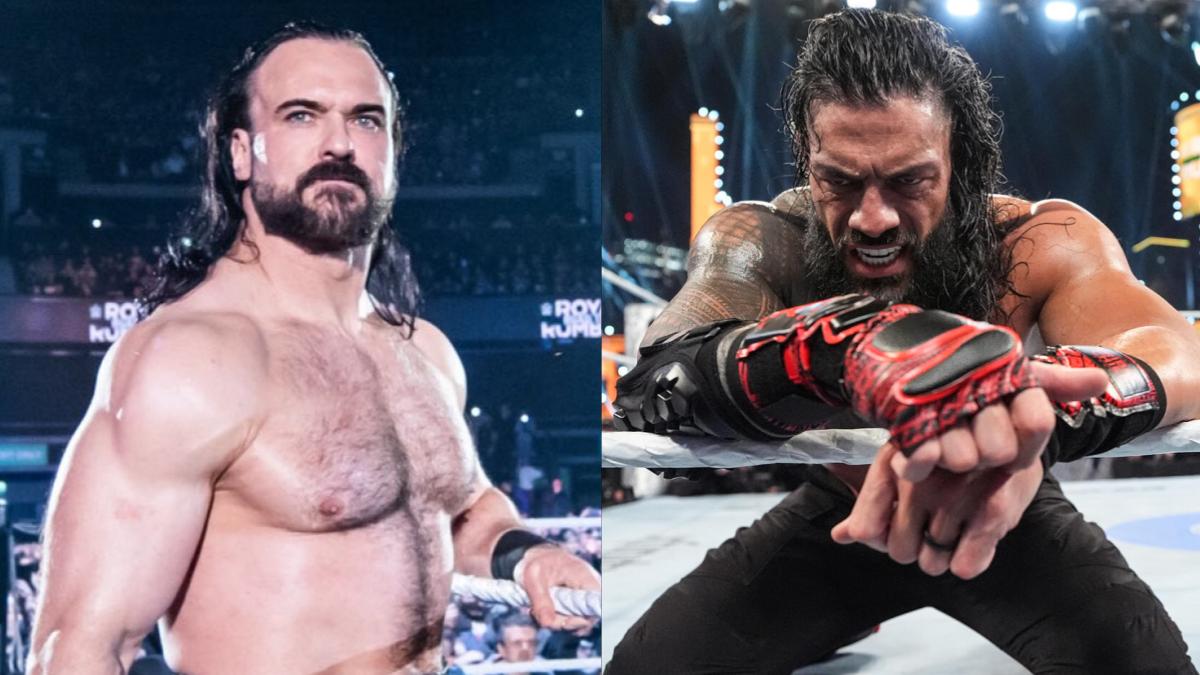 WWE Champion Drew McIntyre Reacts To Roman Reigns Winning Royal Rumble Match