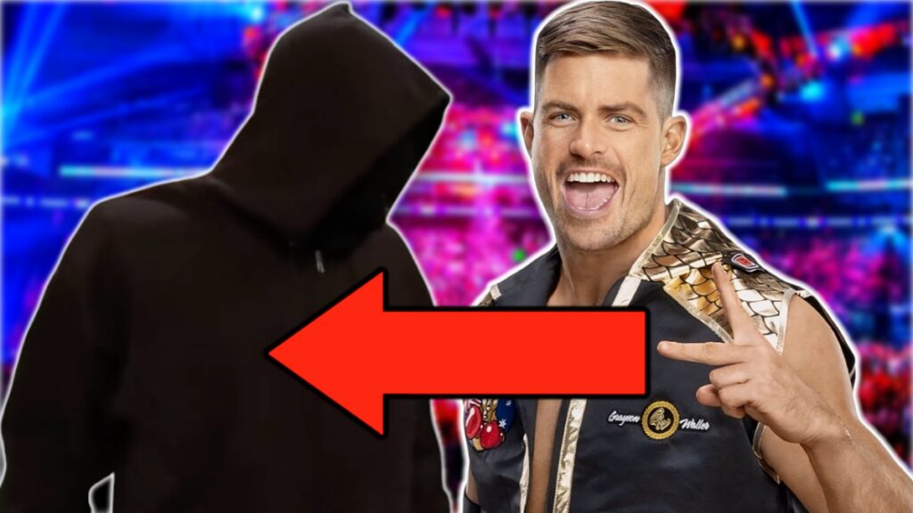 WWE's Grayson Waller and the hooded mystery attacker