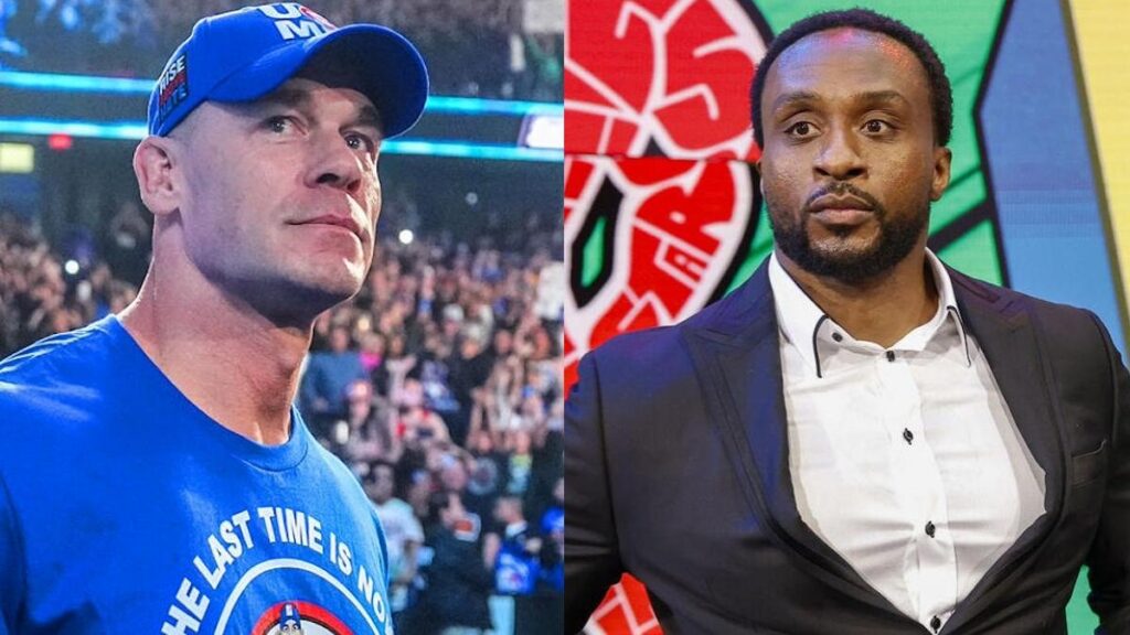 WWE stars John Cena and Big E