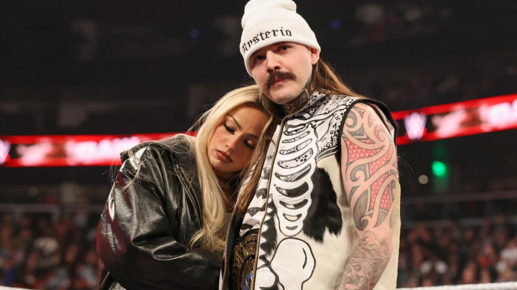 Liv Morgan and Dominik Mysterio on WWE Raw